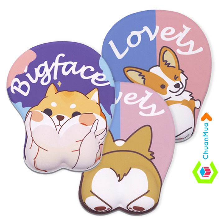 Lót Chuột Có Đệm Tay Silicon Mông Cún Phiên Bản Rẻ, Mực Nhạt, Xả Hàng | BigBuy360 - bigbuy360.vn