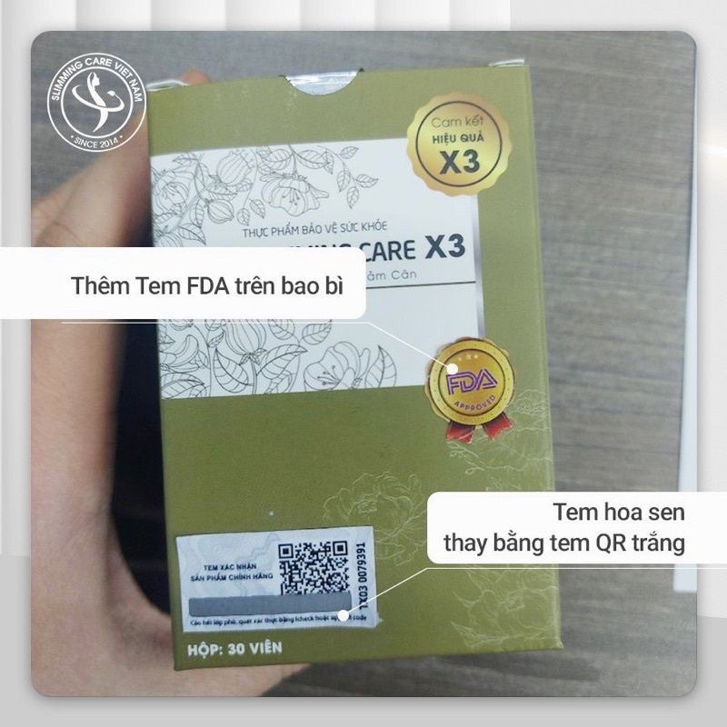 Giảm cân slimming care x3 tặng kèm detox - đào thải mỡ, giảm cân, giảm bụng
