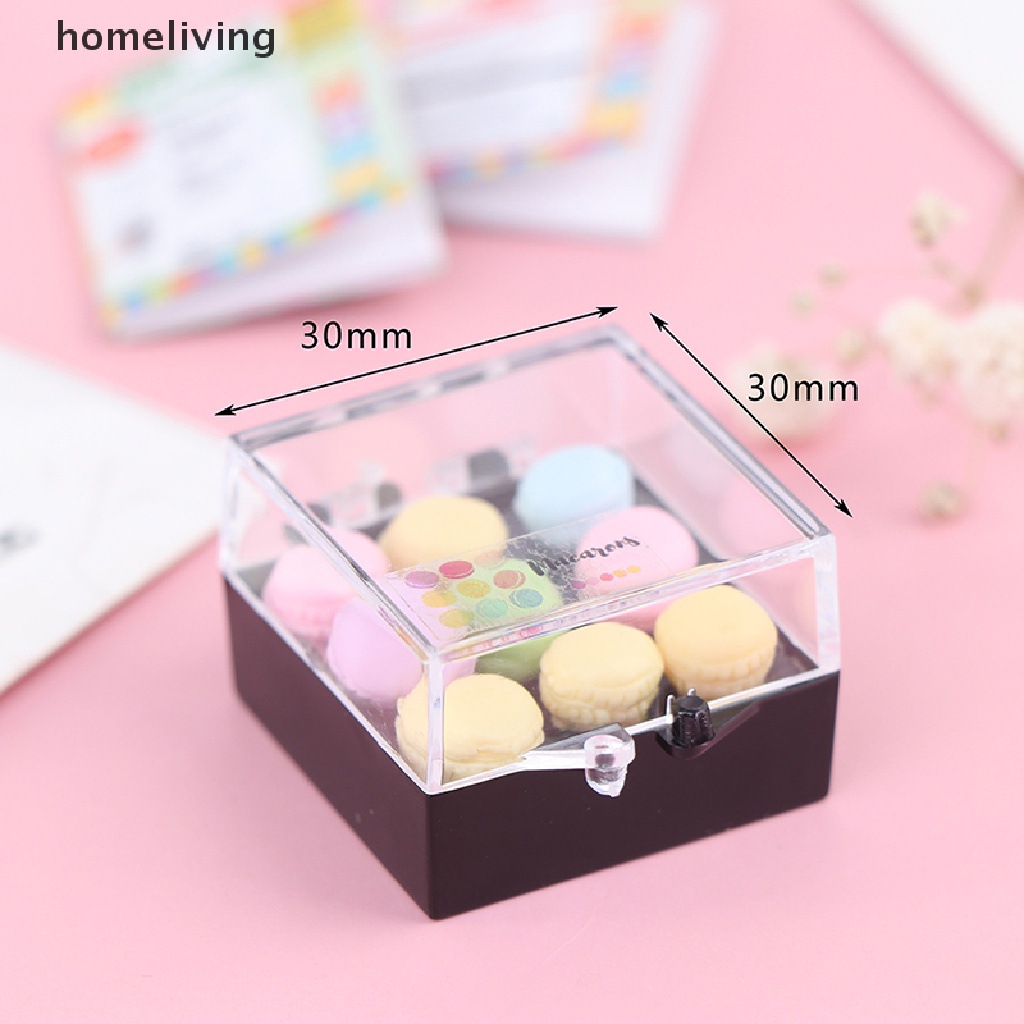 1 Set Mô Hình Bánh Macaroon Tỉ Lệ 1: 12 Trang Trí Nhà Búp Bê