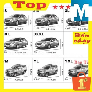 Bạt phủ toàn xe 3 lớp chống xước, chống nắng, chống cháy cho ô tô