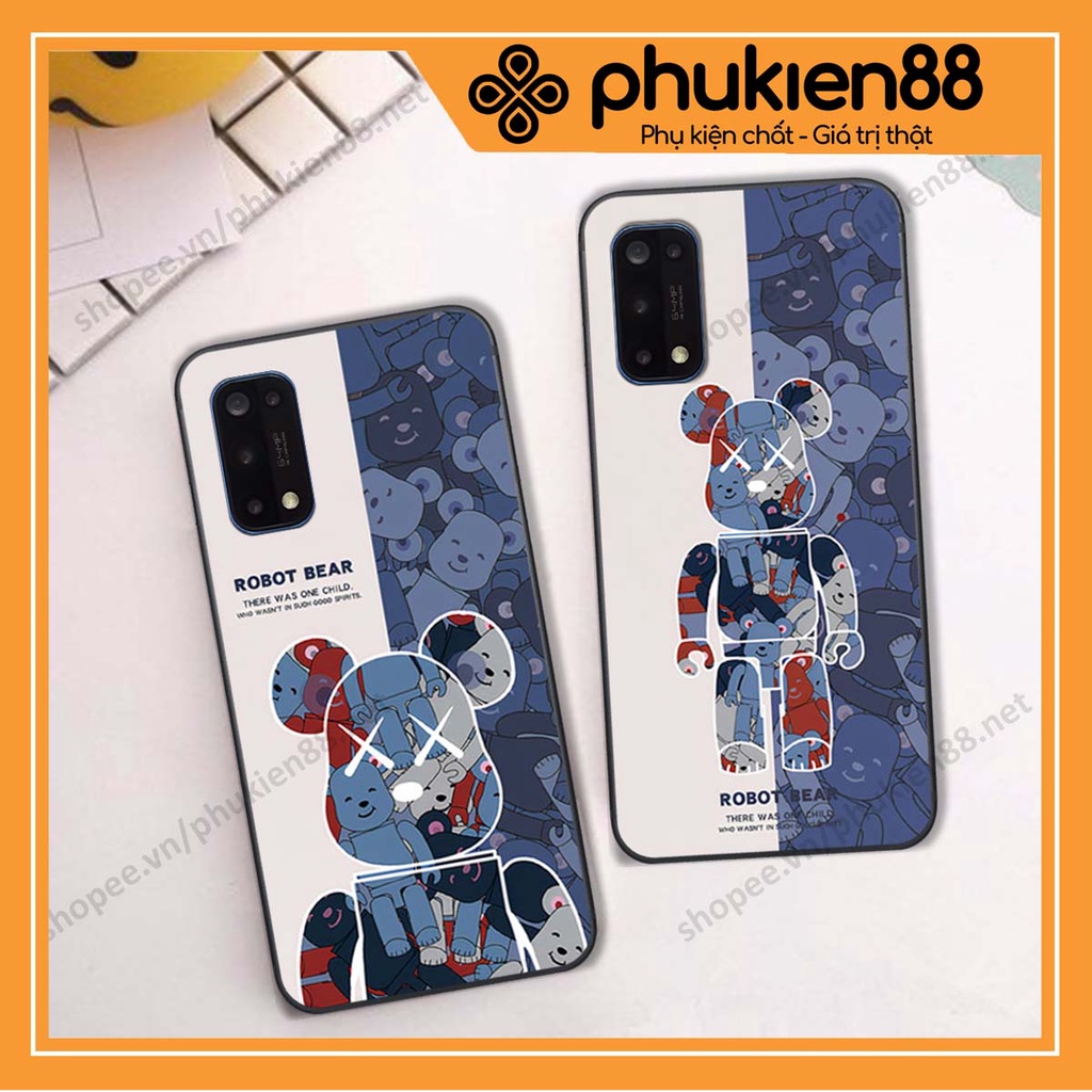 Ốp lưng Realme 6 / 6 Pro hình Robot Bear, Kawsnc bảo vệ điện thoại