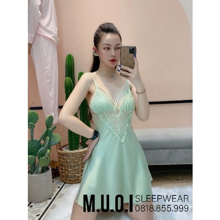 [FREESHIP] Váy ngủ sexy Quảng Châu - Sx 55 Váy ngủ lụa sexy phối ren đan dây ngực QUẢNG CHÂU CAO CẤP  - Hàng có sẵn