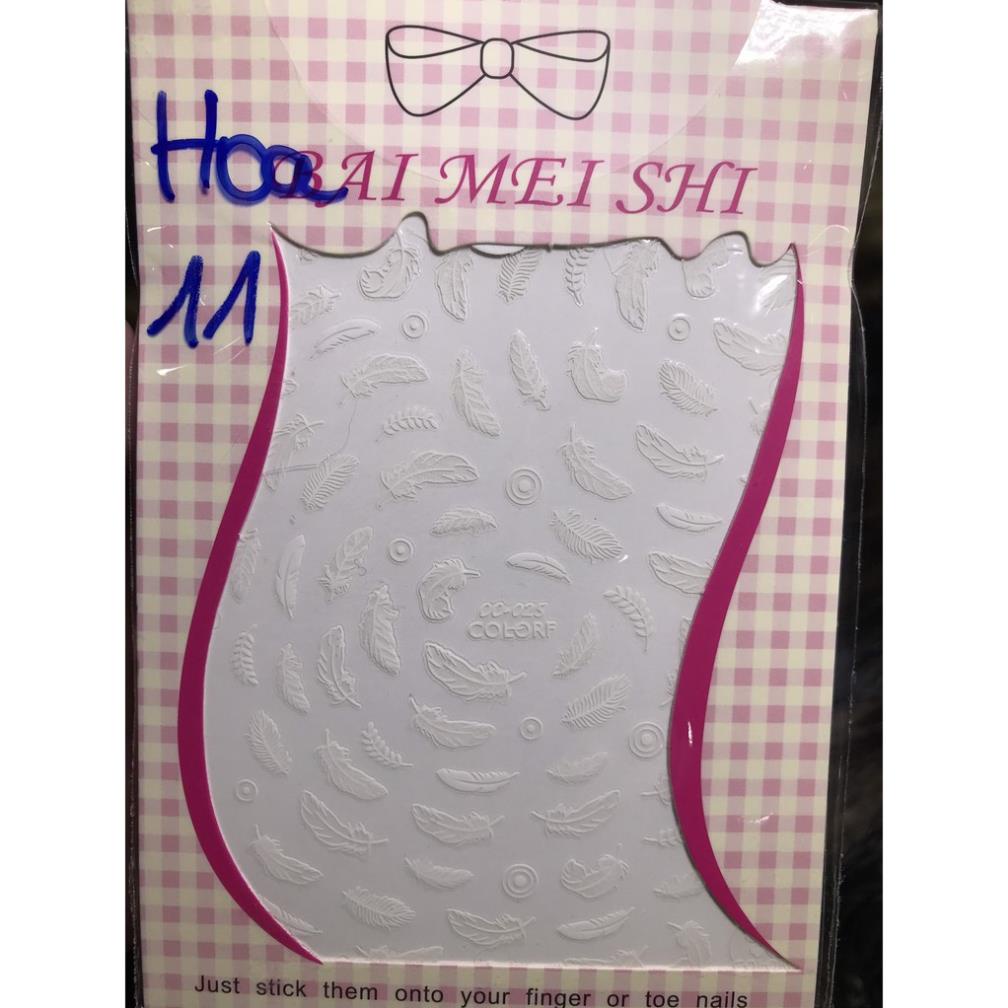 Hình dán móng tay mã số Hoa 11