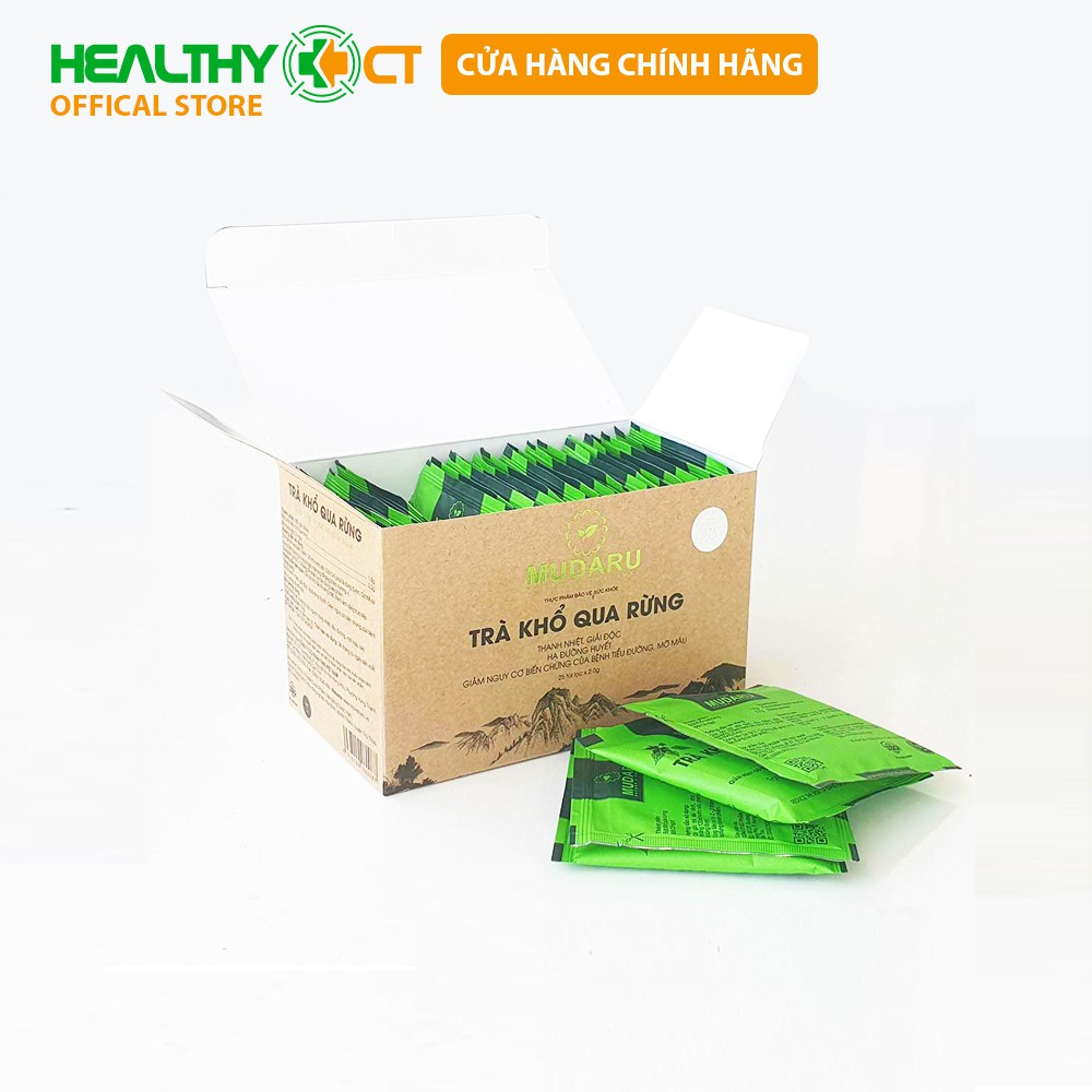 Trà Khổ Qua Rừng Mudaru Túi Lọc Hỗ Trợ Tiểu Đường, Mỡ Máu, Cao Huyết Áp