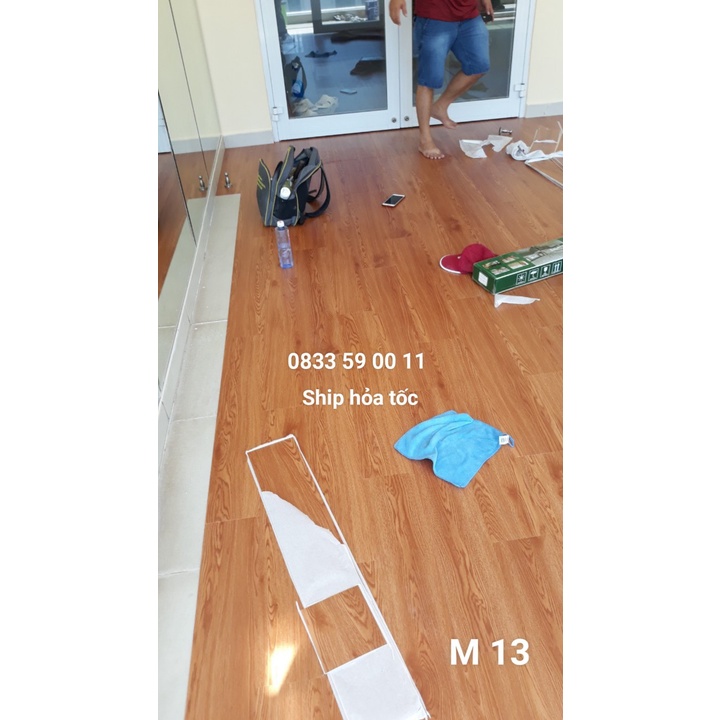 Combo 7 Miếng  Sàn Nhựa Giả Gỗ keo Tự Dán MS 001, Nhận thi công