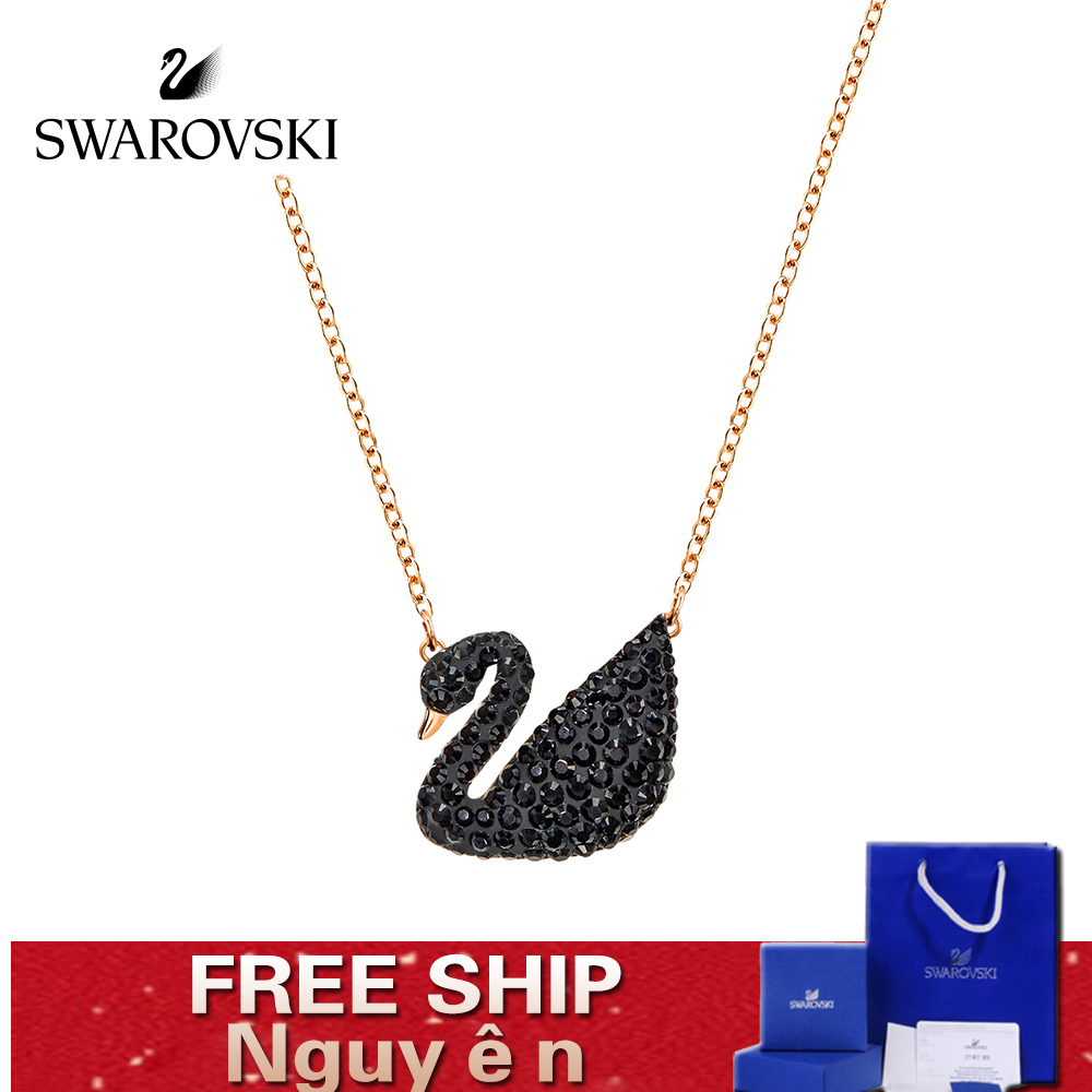 FREE SHIP Dây Chuyền Nữ Swarovski ICONIC SWAN Thiên nga đen LỚN Necklace Crystal FASHION cá tính Trang sức trang sức đeo THỜI TRANG