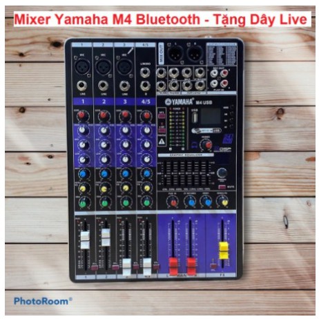 Bộ Trộn Âm Thanh Karaoke, Mixer Yamaha F4, F7, M4, Có Bluetooth Chính Hãng Bảo Hành 12 Tháng - Tặng Kèm Dây Livestream