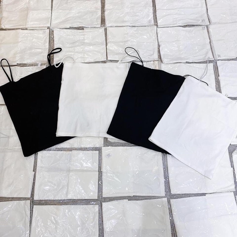 Áo 2 Dây Bún Chất Zip Co Dãn - Áo Quây Mặc Trong Kiểu Dáng Trẻ Trung