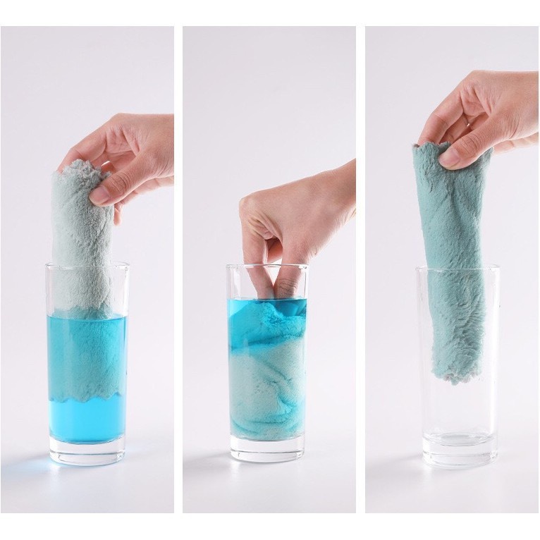 1 Khăn Lau Chén Dĩa Hai Lớp Chống Dính Dầu Cho Nhà Bếp