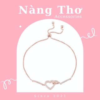 Vòng tay mặt trái tim đôi By Nàng Thơ Accessories
