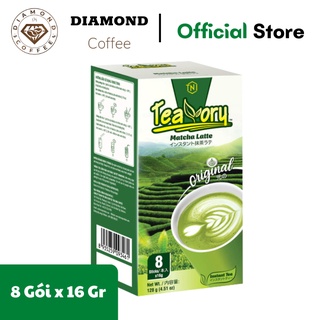 Trà Sữa Matcha Hoà Tan Teavory - Hộp 8 gói x 16g (128g)