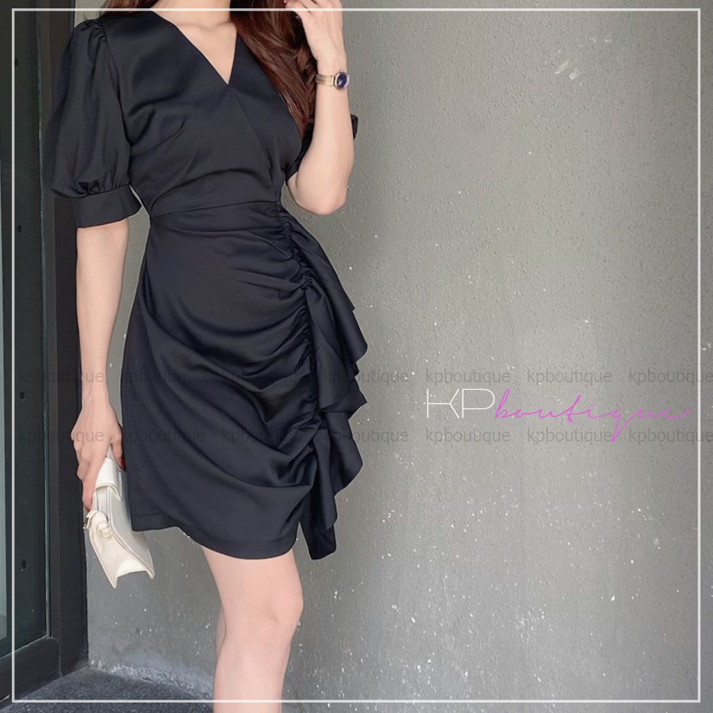 Đầm dự tiệc Kpboutique mã DG02 màu đen, chất lượng cao cấp | BigBuy360 - bigbuy360.vn