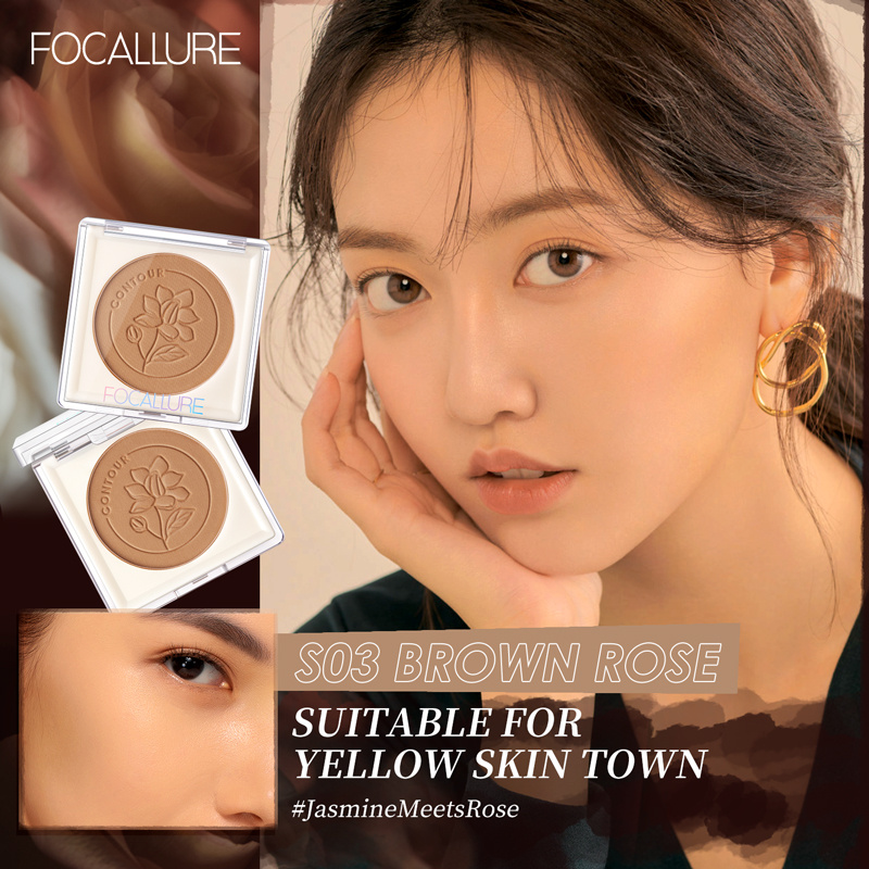 Kem che khuyết điểm tạo khối FOCALLURE hình hoa hồng trang điểm làm đẹp mịn da 3.7G
