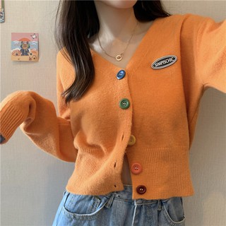 Áo len cúc nhiều màu