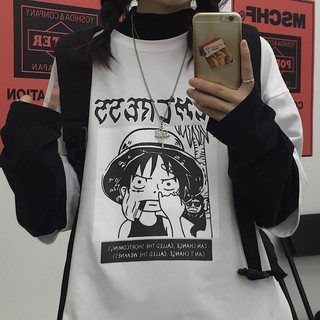 (HOT) Áo thun form rộng unisex Luffy, áo phông tay lỡ one piece đẹp AC6