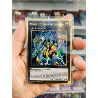 Thẻ Bài Lẻ YugiOh! Mã MAGO-EN034 - Number S39: Utopia the Lightning - Premium Gold Rare - 1st Edition