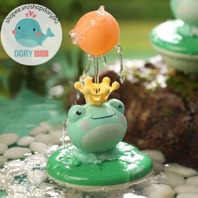Ếch xanh đồ chơi nhà tắm xoay phun nước 4 kiểu
