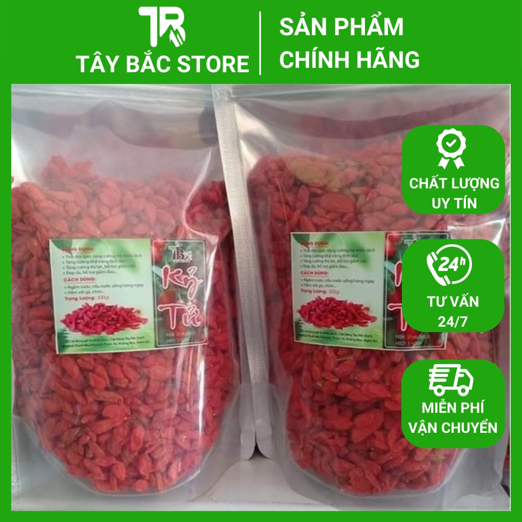 Kỷ Tử Đỏ Sấy Khô ( Câu Kỷ Tử ) 500G Giúp Đẹp Da Bổ Máu Dễ Ngủ Sáng Mắt
