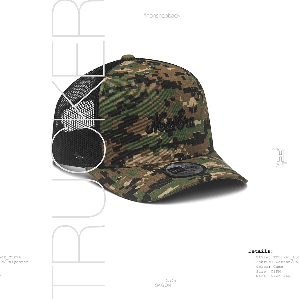 Mũ thời trang nam đẹp họa tiết camo