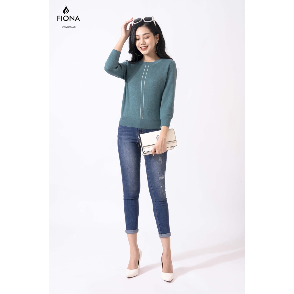 Áo Len Tay Lỡ FIONA, Áo Len Cổ Tròn Thu Đông Nữ Tính Mã F850760 | BigBuy360 - bigbuy360.vn