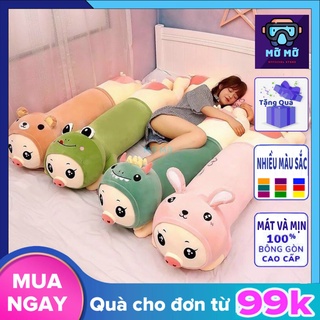 Gấu bông gối ôm lợn biến hình chất vải mềm mịn cao cấp co gian 4 chiều hàng nhập khẩu
