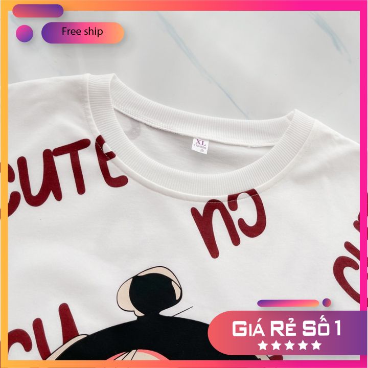 Áo Sweater Nỉ Trắng 🦋 FREE SHIP 🦋 Hình Cô Bé CUTE  Áo Thun Nỉ Da Cá Dài Tay In Hình 3D Kiểu Dáng Rộng Mặc Cực Yêu | BigBuy360 - bigbuy360.vn