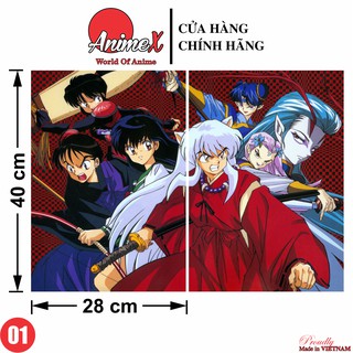 Combo 2 Tấm Poster Áp Phích A3 Anime InuYasha - Khuyển Dạ Xoa Dán Tường, Dán Kính, Trang Trí Nhà Cửa By AnimeX