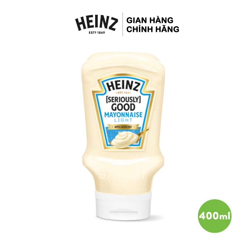 Sốt Mayonnaise Light Heinz 400ml ( Ít Béo) (Date: T5/2024)