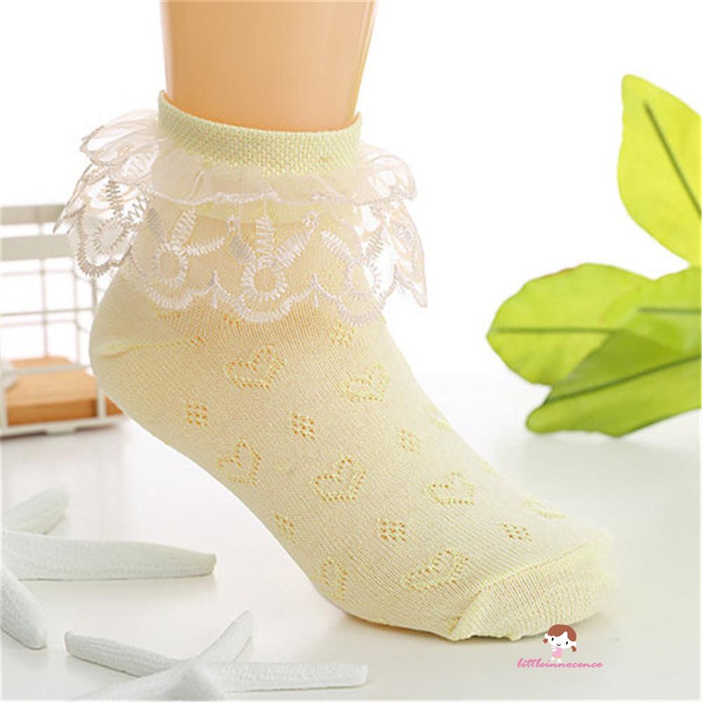 Cặp vớ viền ren cho bé gái 2-8 tuổi