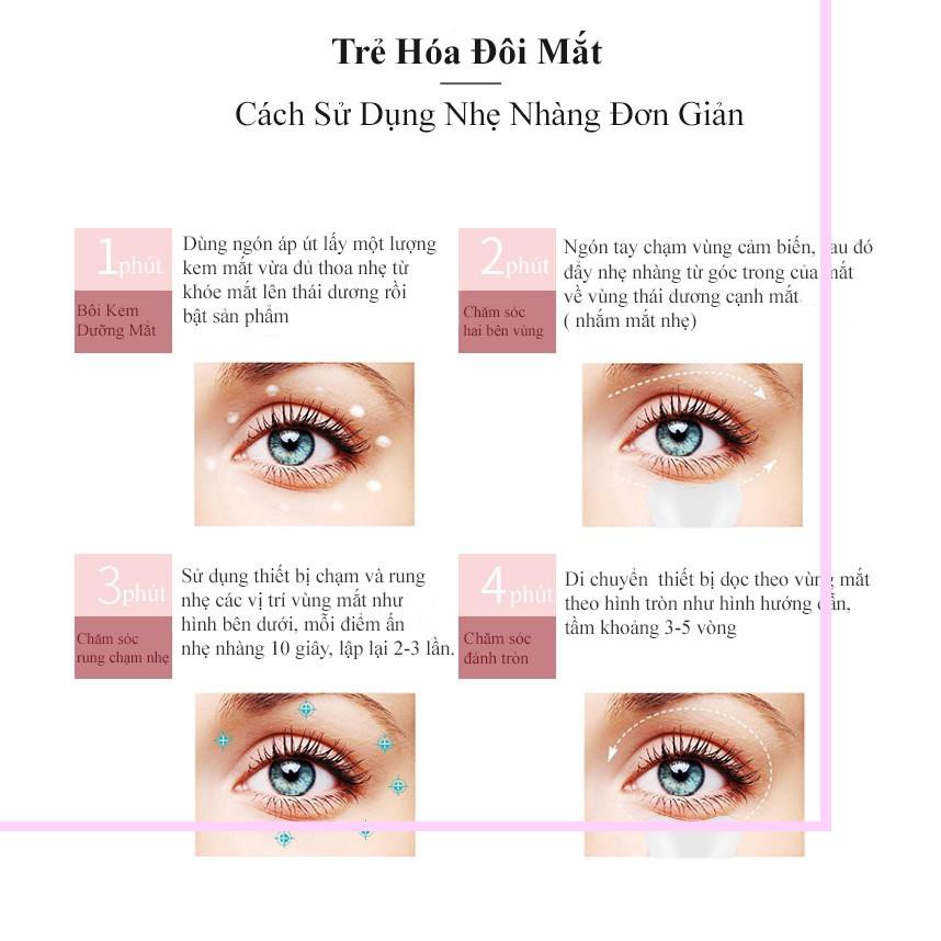 Máy Massage Mắt  Cao Cấp và Làm Đẹp Môi Ion RF Tần Số Vô Tuyến Thế Hệ Mới 2020 Giảm Mỏi Mắt - Loại Bỏ Quầng Thâm