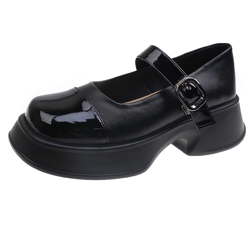 Giày Da Đế Xuồng Hở Ngón Cỡ Lớn Thời Trang Cho Nữ