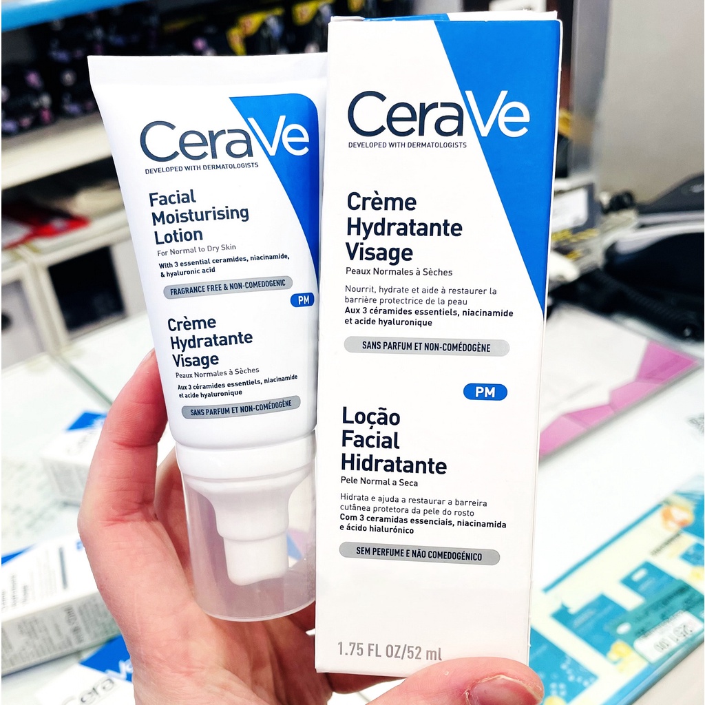 Sữa Dưỡng Ẩm Ban Đêm CeraVe Facial Moisturising Lotion PM 52ml