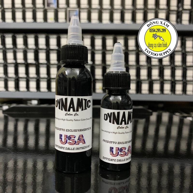 Mực xăm màu đen dynamic USA 8oz 240ml