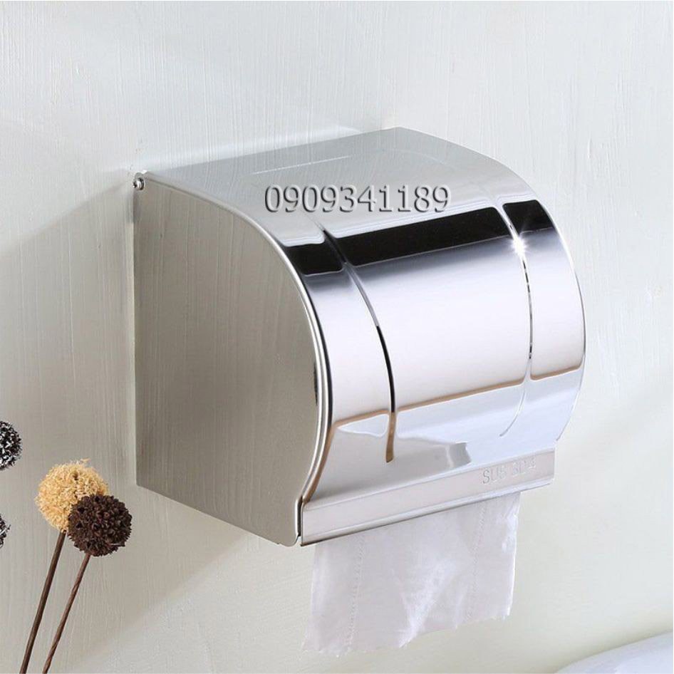 [ĐÁNH BÓNG SIÊU ĐẸP] Hộp Đựng Giấy Vệ Sinh Bằng 100% INOX 304 gắn tường trong nhà tắm,nhà vệ sinh HG5 HỘP GIẤY BÓNG