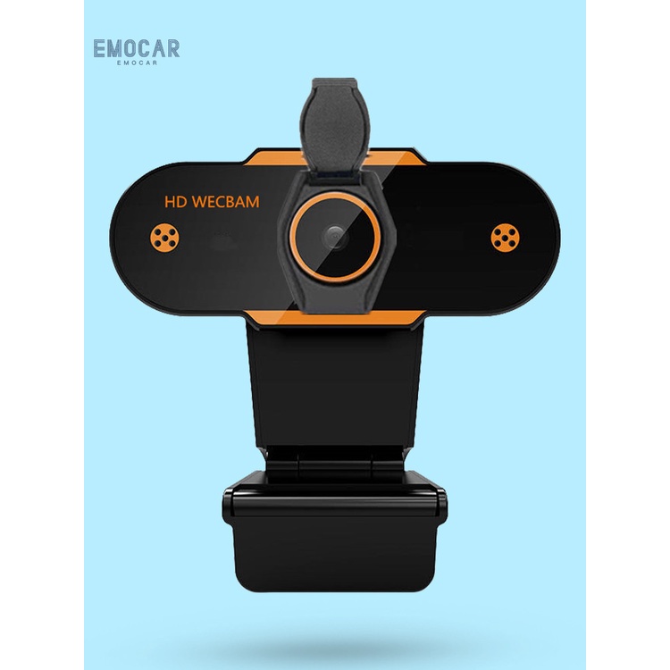 Webcam USB mini kèm vỏ bọc chống bụi có micro tiện dụng cho phát sóng trực tiếp | BigBuy360 - bigbuy360.vn