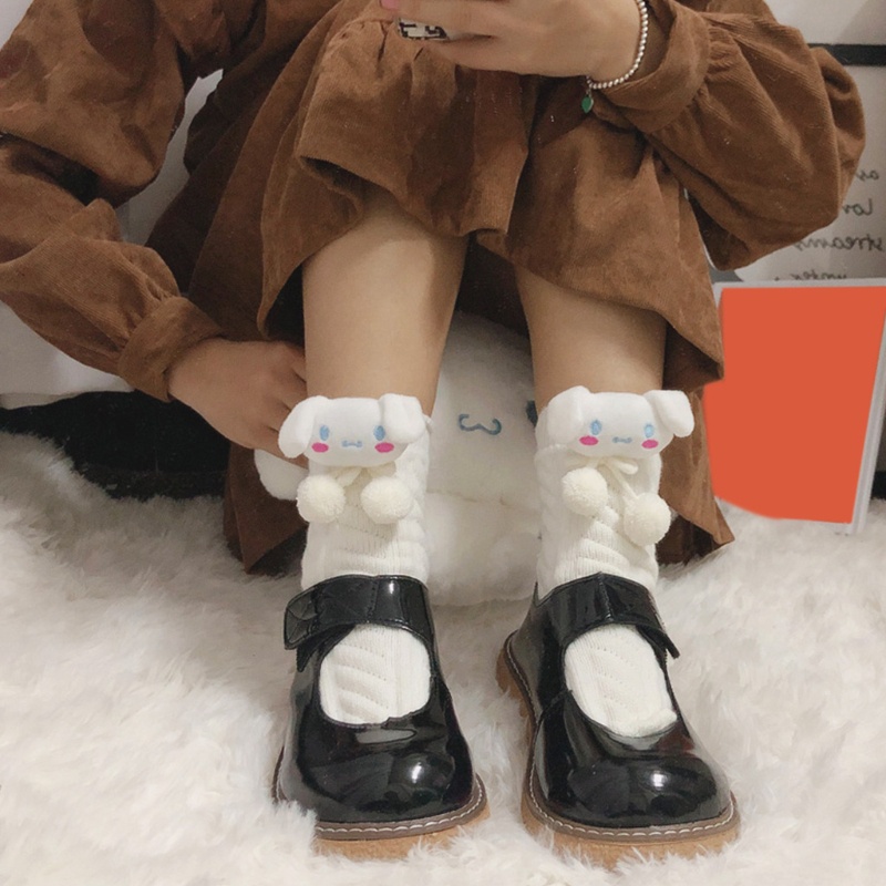 Vớ Dệt Kim Đính Búp Bê Hoạt Hình Phong Cách Harajuku Lolita Cho Nữ