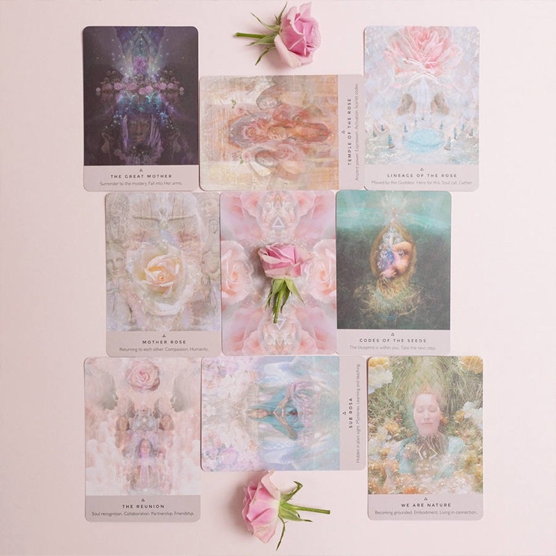 Bộ bài The Rose Oracle Vẻ đẹp từ hoa hồng và Nữ Thần