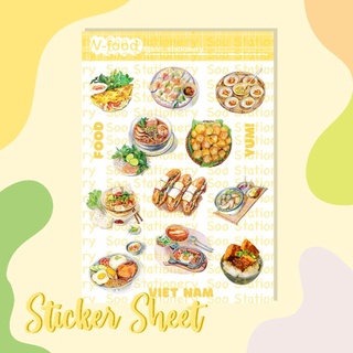 Sticker V-food đồ ăn Việt Nam
