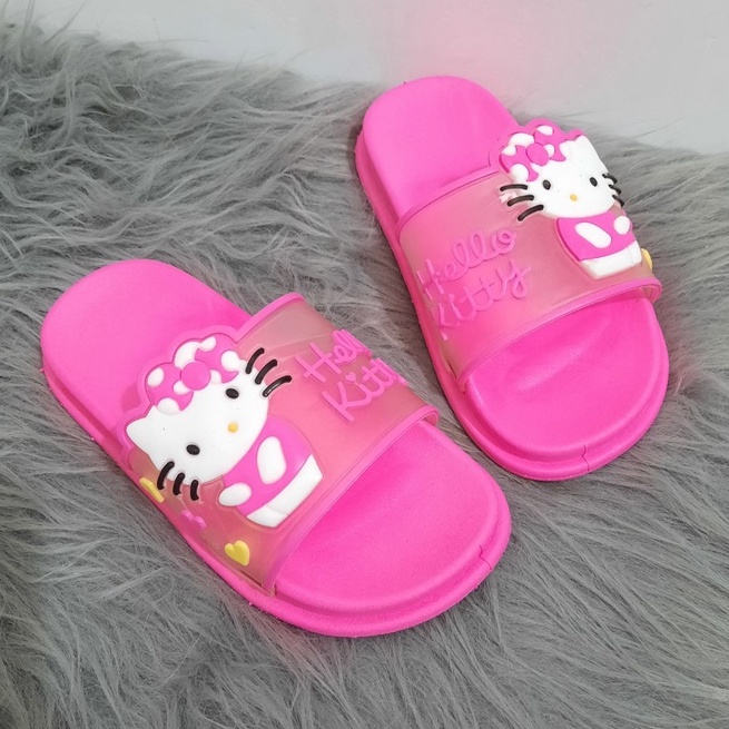 DÉP LÊ MÈO HELLO KITTY  BÉ GÁI ( ĐO CHIỀU DÀI CHÂN BÉ)