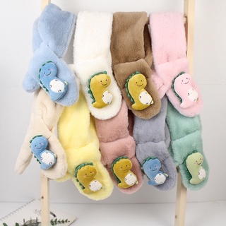 Khăn Choàng Cổ Giữ Ấm Hình Chú Khủng Long Nhồi Bông Đáng Yêu Cho Bé