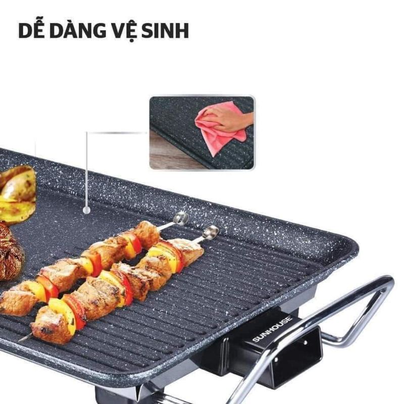 Bếp nướng điện SUNHOUSE SHD4607, Bếp nướng Sunhouse SHD4607 tốc độ nướng nhanh, tiết kiệm điện năng.
