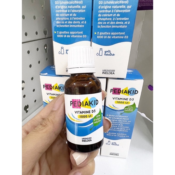 Vitamin Pediakid D3 1000iu lọ 20ml chống còi xương (từ 0 tháng tuổi)