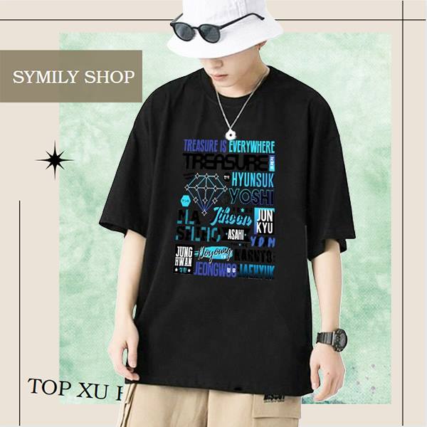 Áo Thun Kpop BTS Idol Unisex Treasure Is Every Where SYMILY Basic Siêu Rẻ KOR20211233