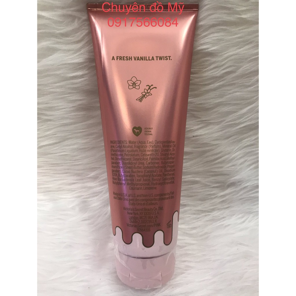 Dưỡng thể nước hoa Victoria Secret Fresh Vanilla Pink Lotion 236 ml của Mỹ