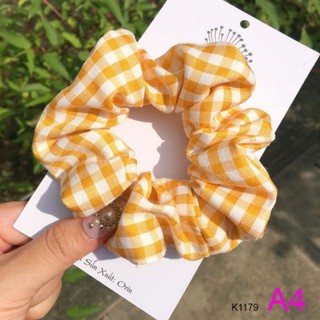 BUỘC TÓC - CỘT TÓC VẢI SCRUNCHIES CARO