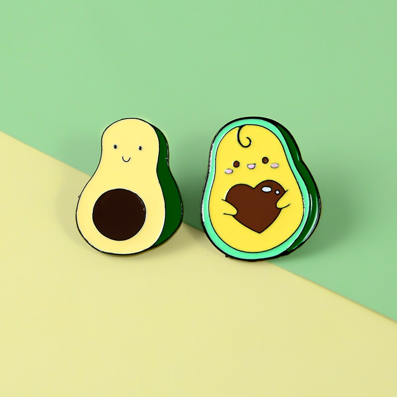 Huy hiệu cài áo hình trái bơ ngộ nghĩnh