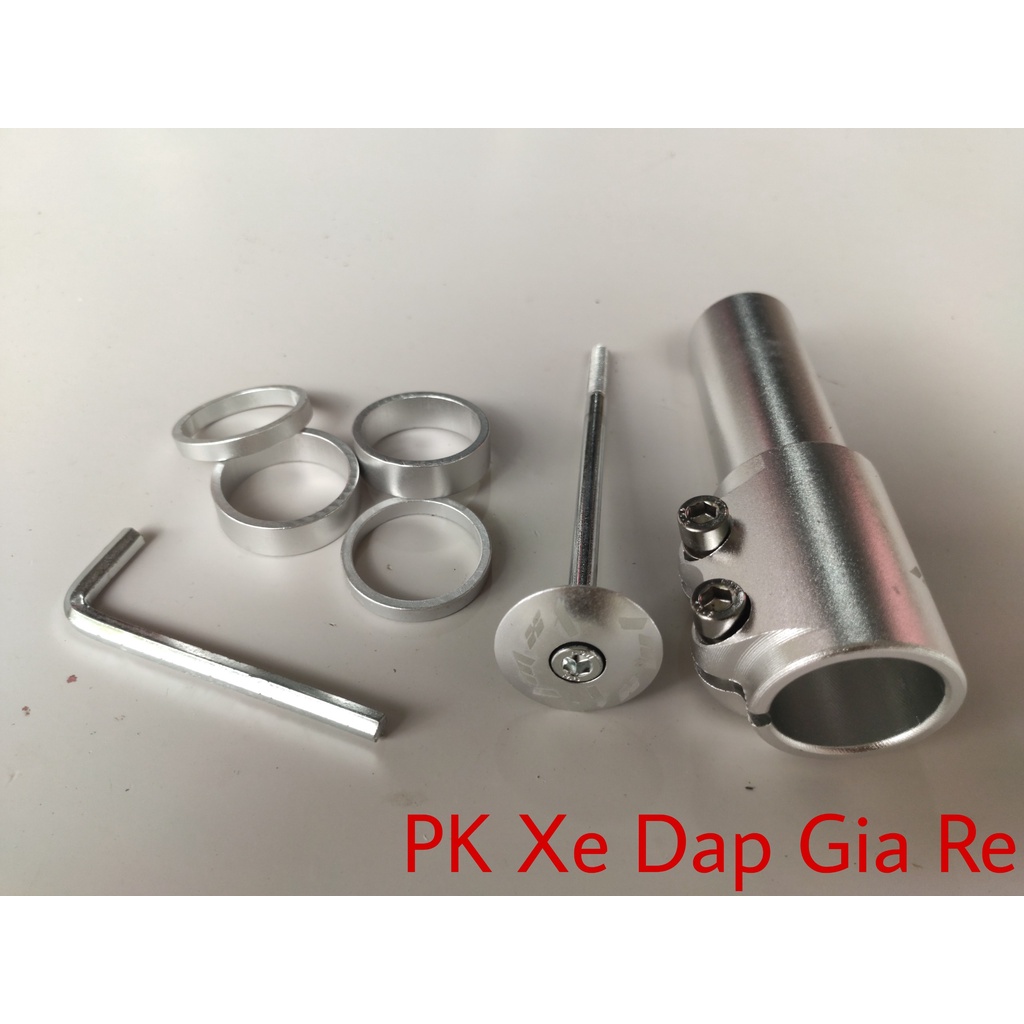 Bộ nâng cổ xe đạp thể thao, Ống nâng cao ghi đông xe đạp bằng nhôm cao cấp - PK Xe Dap Gia Re