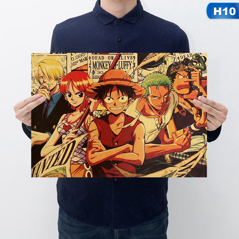 Áp Phích In Hình Nhân Vật Truyện Tranh One Piece