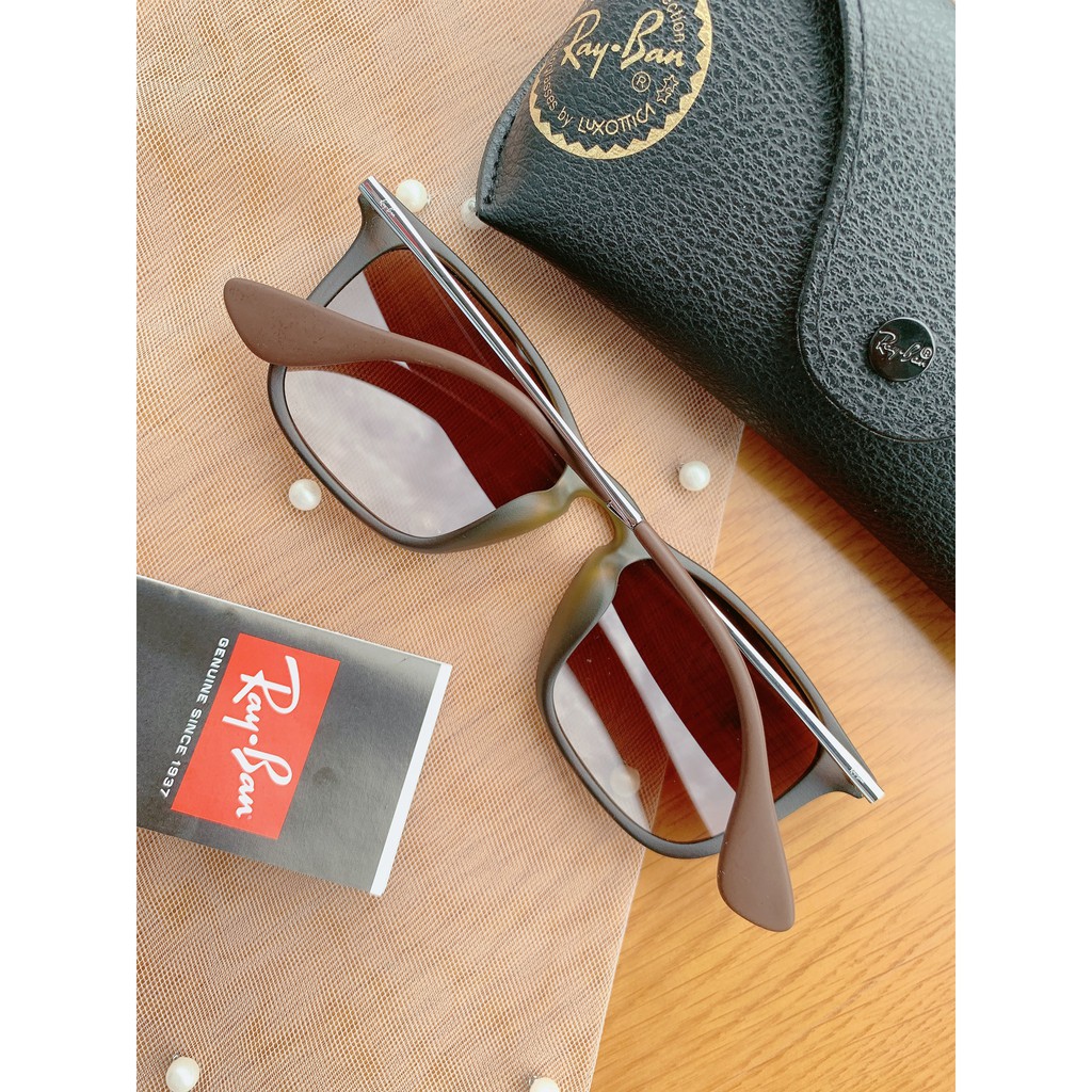 Kính mát chính hãng nam, nữ RayBan RB4187F 856 Chris - Size 54mm - 50mm nam nữ đeo đẹp!