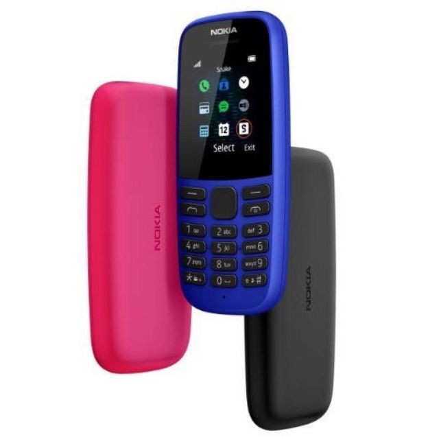 ĐIỆN THOẠI NOKIA 105 ĐEN SINGLE ,Nokia 100 Zin Chính Hãng Đủ Pin Sạc